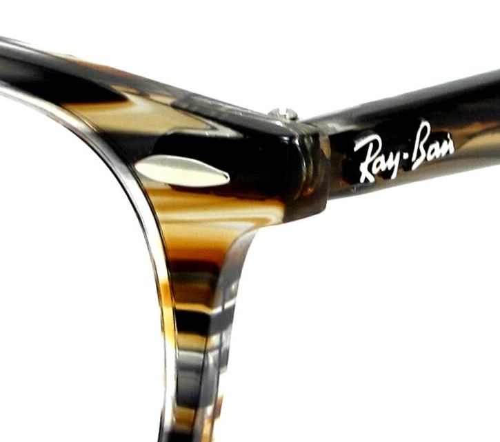 Ray-Ban Eyeglasses Unisex Rb7159 Optics Prescription - Black Frame Clear  Lenses 52-20